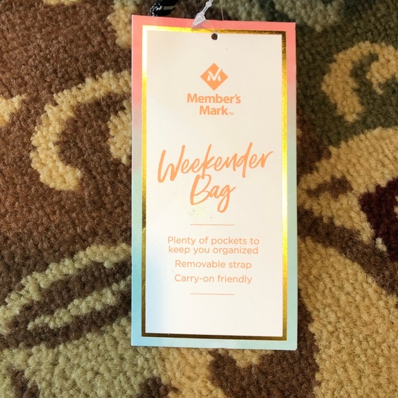 NWT Black & White Zebra Quilted Fabric Carry On Duffle by Member’s Mark - Picture 14 of 15